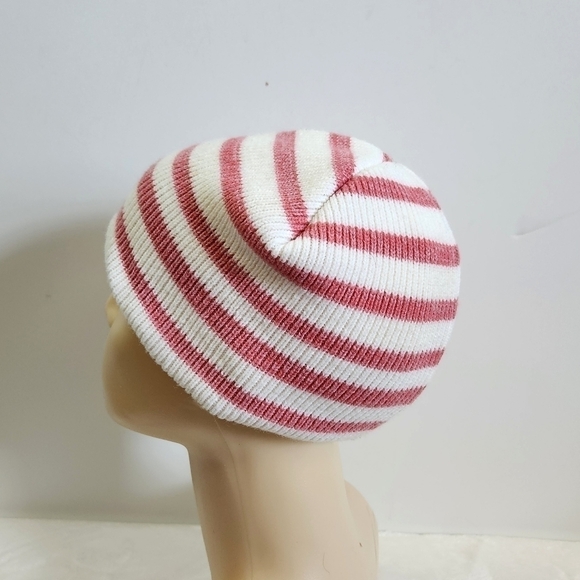 WEST Coast Novelty Jelly Belly Beans Soft Light Pink White Striped Knit Hat Cap - Picture 5 of 11